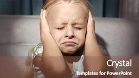  Presentation with abuse child - Amazing PPT theme having her ears indoors child abuse backdrop and a tawny brown colored foreground