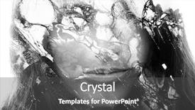  Presentation with shapes - Amazing theme having her face dissolves into particles backdrop and a dark gray colored foreground