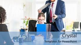  Presentation with sticky notes - Cool new presentation with her face with sticky note backdrop and a  colored foreground