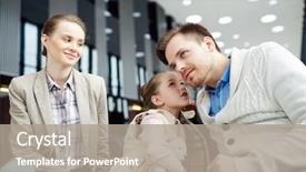  Presentation with big fat belly girl - Cool new presentation design with her father ear with moth backdrop and a mint green colored foreground