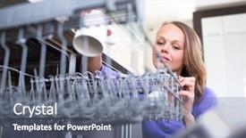  Presentation with kitchen appliance - Slide deck featuring her keep the home tidy background and a  colored foreground