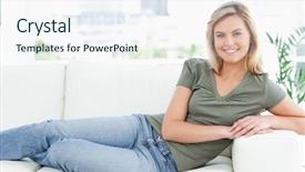  Presentation with mocktails and cocktail both - PPT theme with her legs and arms cross background and a sky blue colored foreground