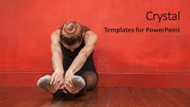  Presentation with sufi dance - Cool new presentation theme with her legs in dance studio backdrop and a red colored foreground