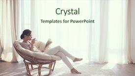  Presentation with tea coffee - Slides enhanced with her living room reading book background and a cream colored foreground