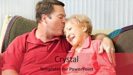  Presentation with kiss - PPT theme featuring wooded old english tudor home background and a tawny brown colored foreground.