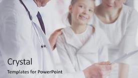  Presentation with mom baby - Beautiful theme featuring her mother at a doctor backdrop and a  colored foreground