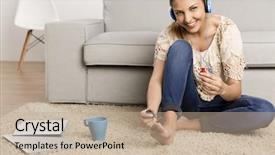  Presentation with pause - Slide deck consisting of  background and a  colored foreground