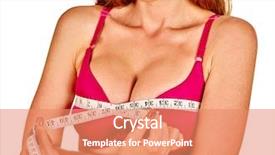  Presentation with breast - Beautiful theme featuring her new silicone breast implant backdrop and a coral colored foreground