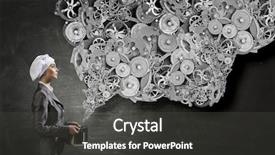  Presentation with recipe - Slide deck featuring her recipe of success mixed background and a  colored foreground