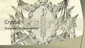  Presentation with album - Colorful theme enhanced with heraldry - coat of arms of france backdrop and a  colored foreground