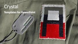  Presentation with history - Audience pleasing PPT layouts consisting of heraldry - military history backdrop and a gray colored foreground