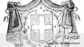  Presentation with old album - PPT layouts with heraldry - old coat of arms background and a  colored foreground