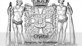  Presentation with old album - Theme with heraldry - old coat of arms background and a  colored foreground