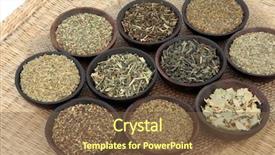  Presentation with green tea - PPT theme enhanced with colorful christmas abstract banner design with bubbles background and a soft green colored foreground