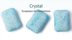  Presentation with chewing gum - Slides featuring herbal dental - chewing gum isolated on white background and a  colored foreground