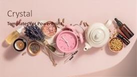  Presentation with aromatherapy oil - Amazing presentation having herbal-medicine-for-treat-depression backdrop and a lemonade colored foreground