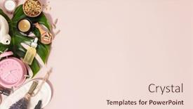  Presentation with aromatherapy oil - Beautiful slides featuring herbal-medicine-for-treat-depression backdrop and a lemonade colored foreground