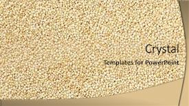  Presentation with quinoa - Cool new slides with herbal free - raw quinoa seeds background backdrop and a lemonade colored foreground