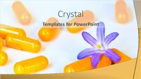  Presentation with herbal medicine flowers - Cool new theme with herbal-medicine-yellow-curcumin-dietary backdrop and a sky blue colored foreground
