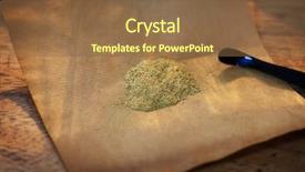  Presentation with herbal medicine - Beautiful PPT theme featuring adult smoking in park process backdrop and a gray colored foreground.