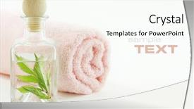  Presentation with herbal - PPT theme having herbal product - jar with fresh leaves background and a pink colored foreground