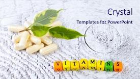  Presentation with capsules - Slide deck consisting of  background and a  colored foreground