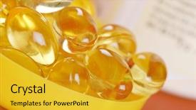  Presentation with minerals - Cool new theme with gel capsule vitamins and minerals backdrop and a  colored foreground