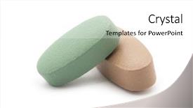  Presentation with herbal - Cool new presentation with herbal tablet - pills isolated on white background backdrop and a white colored foreground