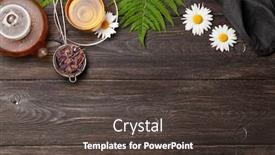  Presentation with herbal - Cool new PPT theme with herbal-tea-in-teapot backdrop and a dark gray colored foreground