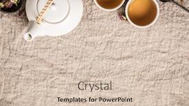  Presentation with herbal - Amazing slide set having herbal-tea-with-roses-making backdrop and a lemonade colored foreground