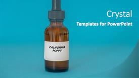  Presentation with herbal - Theme featuring herbal-tincture-in-a-glass background and a teal colored foreground