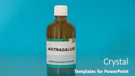  Presentation with herbs - PPT layouts with herbal-tincture-in-a-glass background and a teal colored foreground