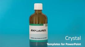  Presentation with herbs - Slide set featuring herbal-tincture-in-a-glass background and a teal colored foreground