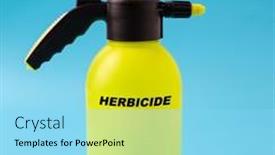  Presentation with chemicals - Slides featuring herbicide-agricultural-chemicals background and a arctic colored foreground