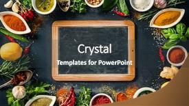  Presentation with spices - Colorful slides enhanced with herbs and spices over black backdrop and a tawny brown colored foreground