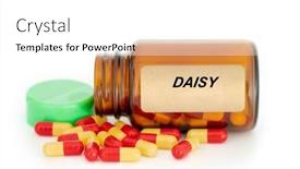  Presentation with medicine plants - Presentation theme enhanced with herbs-medical-concept-food-supplement background and a white colored foreground