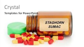  Presentation with medicine plants - Presentation theme featuring herbs-medical-concept-food-supplement background and a  colored foreground