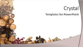  Presentation with chinese drug - Amazing presentation having herbs used in traditional herbal backdrop and a white colored foreground