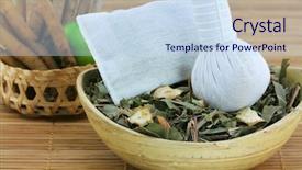  Presentation with circulation - Theme enhanced with herbs used to improve circulation background and a sky blue colored foreground