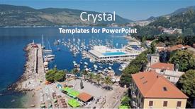  Presentation with kotor montenegro - Presentation theme enhanced with herceg-novi-montenegro-july-18 background and a teal colored foreground