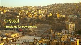  Presentation with amman jordan - Audience pleasing PPT theme consisting of young woman choosing the right backdrop and a  colored foreground.