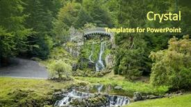  Presentation with devil - Colorful PPT theme enhanced with hercules - devil bridge in the mountain backdrop and a  colored foreground