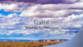  Presentation with rides - Amazing slide deck having herd-of-gorgeous-mustangs-rides backdrop and a light blue colored foreground