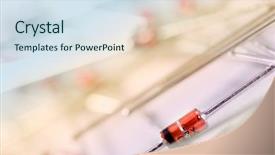  Presentation with diode - Amazing slide set having anodo - here are electronics of diode backdrop and a sky blue colored foreground