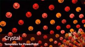  Presentation with chinese lantern - Audience pleasing presentation theme consisting of lot of yellow chinese lantern backdrop and a wine colored foreground