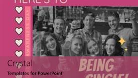  Presentation with alcohol awareness - Presentation design featuring here-s-to-being-single background and a violet colored foreground