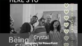  Presentation with alcohol awareness - Slide deck with here-s-to-being-single background and a dark gray colored foreground