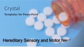  Presentation with hereditary - Presentation theme having hereditary-sensory-and-motor-neuropathy background and a light blue colored foreground