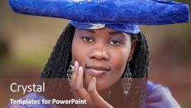  Presentation with victorian - Slide set with herero-woman-wearing-a-victorian background and a tawny brown colored foreground