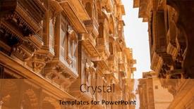  Presentation with city india - Slide deck consisting of heritage-building-in-rajasthan-made background and a  colored foreground